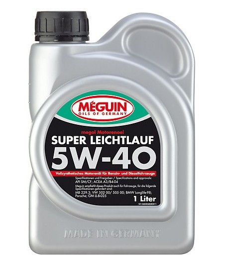 Olej silnikowy Meguin Super Leichtlauf SAE 5W-40 1L