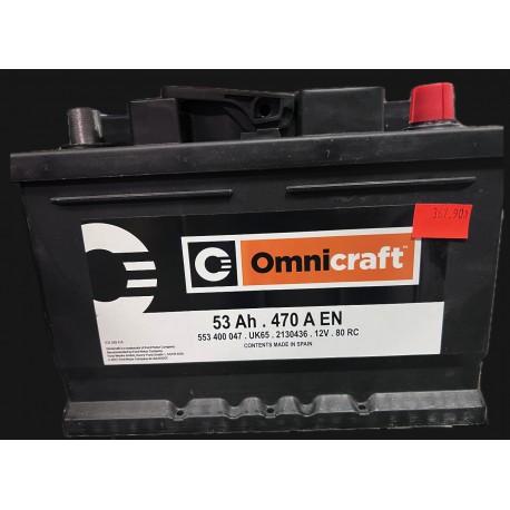 Akumulator OMNICRAFT 12V 56Ah 480A (EN) P+