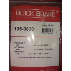 Zestaw montażowy szczęk hamulcowych QUICK BRAKE 105-0380