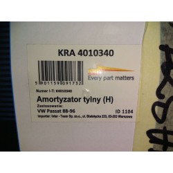 Amortyzator tył KRAFT 4010340